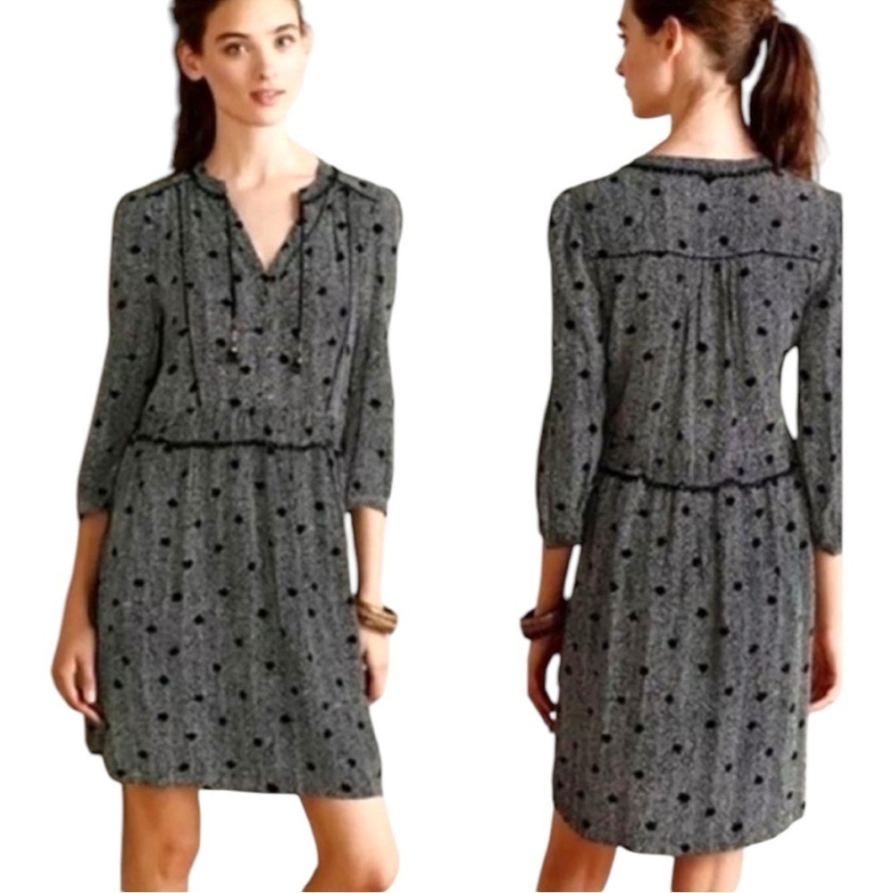 Anthropologie Dress Maeve Mini Dress 2/4 Sleeves Size XS